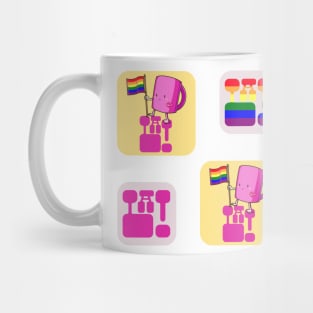 The Pink Palace - Coffee Lovers - La! Gay Pride Flag Mug Mug